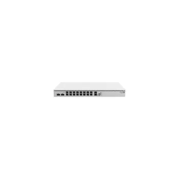 Mikrotik Cloud Router Switch 518-16XS-2XQ-RM, 750 MHz CPU, 64MB RAM, 2×100G QSFP28, 16×25G SFP28, 1×100Mbit, USB-A, RouterOS L6, 1U rackmount kućište, 2×hot-swap PSU, 4×hot-swap ventilatori