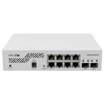 Mikrotik Cloud Smart Switch 610-8G-2S IN, 8 x GbE, 2 x SFP