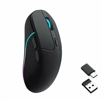 Miš Keychron M3, RGB, BT/2.4GHz/Žičano, Kailh G Master Micro Switch, 1000Hz, crni, M3-A1