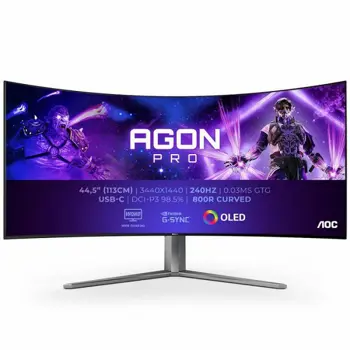 Monitor AOC AGON AG456UCZD, 3440x1440,WQHD, OLED, 44,5", 240Hz, Zvučnici 