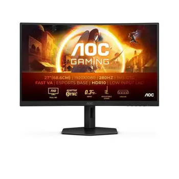 Monitor AOC C27G4ZXU, 27",1920x1080, 2xHDMI, DP, 280Hz, Zvučnici, Zakrivljeni