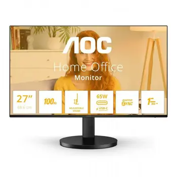 Monitor AOC, IPS, 27", Q27B3CF2, QHD, HDMI, USB-C, HAS, 100Hz