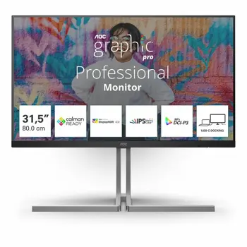 Monitor AOC U32U3CV, 32", 4K, HDMI, RJ45,75Hz, Zvučnici