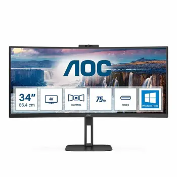 Monitor AOC VA 34" CU34V5CW, HDMI, DP, WCAM, USB-C