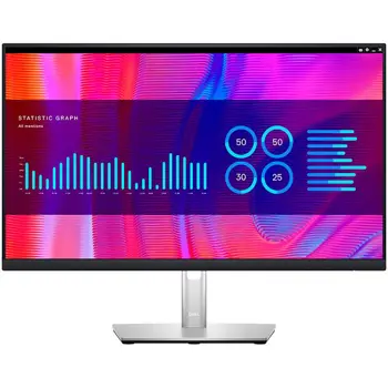 Monitor DELL Professional P2423DE 24in, 2560x1440, QHD, IPS, Antiglare, 16:9, 1000:1, 8ms/5ms, 178/178, 2x DP, HDMI, Type-C (DP/PD), 4x USB 3.2, RJ-45, Tilt, Swivel, Pivot, Height Adjust, 3Y