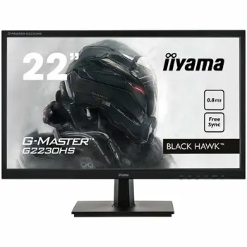 Monitor Iiyama 21,5" Gaming, G-Master Black Hawk, FreeSync, 1920x1080@75Hz, 250cd/m2, DVI, HDMI, 0,8ms, Speakers, Black Tuner