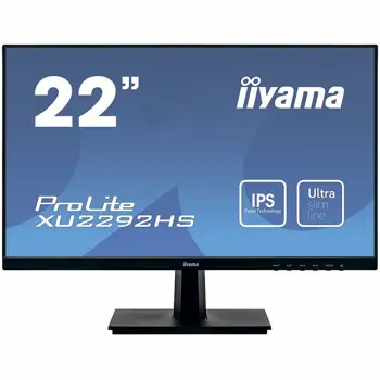 Monitor IIYAMA 21,5" ULTRA SLIM LINE IPS-panel, 1920x1080, 250cd/m2, Speakers, DisplayPort, HDMI, VGA, 4ms