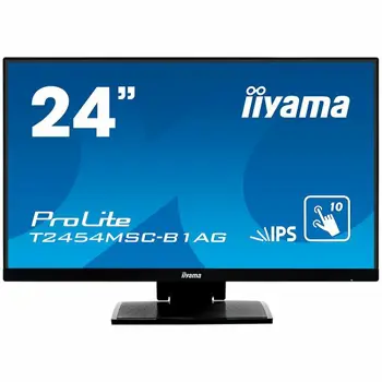 Monitor IIYAMA 24" PCAP 10-Points Touch Screen, Anti Glare coating, 1920 x 1080, IPS-panel, Slim Bezel, Speakers, VGA, HDMI, Height Adjust., 250 cd/m2, USB 3.0-Hub (2xOut), 1000:1 Static Contrast, 5ms