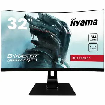 Monitor IIYama 32" ETE Curved Gaming,G-Master Red Eagle, FreeSync Premium, 2560x1440@144Hz, 400cd/m2, 2x DisplayPort, 2xHDMI, 1ms MPRT, Speakers, USB-HUB (2x2.0 2x3.0), Black Tuner, Height Adj. Stand