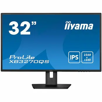 Monitor IIYAMA 32" IPS-panel, 2560x1440, 250cd/m2, 4ms, 15cm Height Adj. Stand, Speakers, DisplayPort, HDMI, DVI, 60Hz