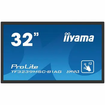 Monitor IIYAMA 32" PCAP  Anti-glare Bezel Free 12-Points Touch Screen, 1920x1080, AMVA3 panel, 24/7 operation, 2xHDMI, DisplayPort, VGA, 420cd/m2, 3000:1, Through Glass (Gloves) supported, Landscape,