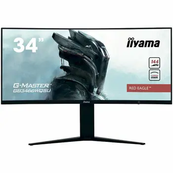 Monitor IIYAMA 34" UW Pro-Gaming, G-Master Red Eagle, 1500R Curved, 144Hz, VA panel, 3440x1440 (21:9), Height Adjust. (11cm), 1ms (MPRT), 400cdm2 HDR400, FreeSync, speakers, 2xHDMI, 2xDisplayPort, USB