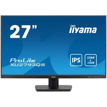 Monitor IIYAMA LED XUB2793QS-B6 27", IPS 2560 x 1440, 100Hz 16:9  250 cd/m2 1300:1 1ms HDMI DP tilt, Zvučnici