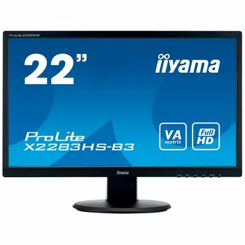 Monitor IIYAMA Prolite 21,5" 1920x1080, 250cd/m2, Speakers, DisplayPort, HDMI, VGA, 4ms