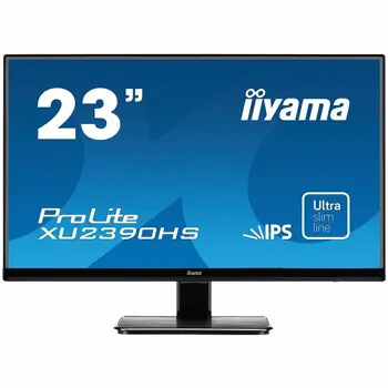 Monitor IIYAMA Prolite, 23" ULTRA SLIM LINE , 1920x1080, IPS-panel, 4ms, 250 cd/m2, Speakers, VGA, DVI & HDMI