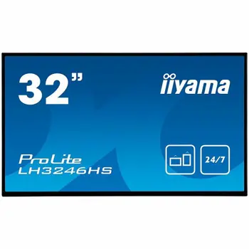 Monitor IIYAMA ProLite LH3246HS-B1 32’’ Android-powered professional digital signage display with daisy chain function Analog signal input  VGA x1 DVI x1 HDMI x2 (v.1.4) DP x1   Audio input  RCA (L/R)