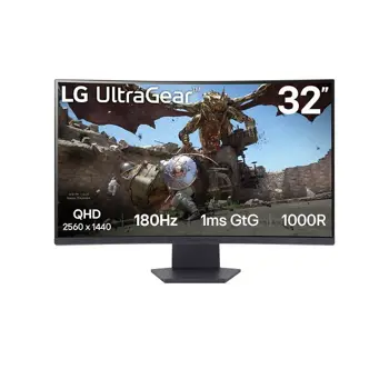 Monitor LG 32", 2560x1440 VA, 180Hz, 32GS60Q, 180Hz, zakrivljeni