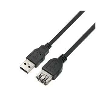 MS CABLE USB AM 2.0 -> USB AF, 2m, C-AFA3200, crna