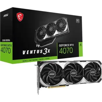 MSI GeForce RTX™ 4070 VENTUS 3X E 12G OC, 12GB GDDR6X MSI-V512-027R