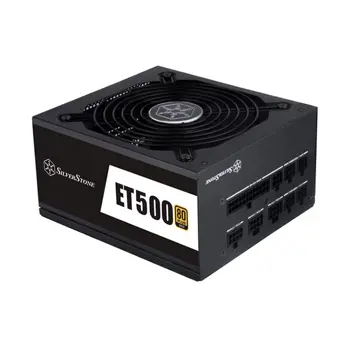 Napajanje SilverStone Strider Essential Series, 500W 80 Plus Gold ATX PC Power Supply, Low Noise 135mm, 100% modular