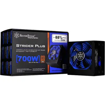 Napajanje SilverStone Strider PLUS 230V Series, 700W ATX PC Power Supply, 80 Plus, Low Noise 120mm Fan