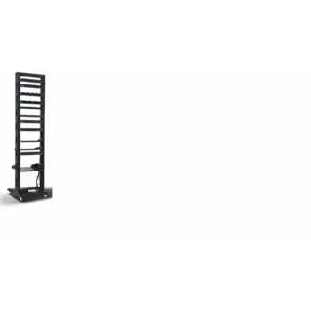 NaviaTec 19" 2 Post Open Frame Rack, 29U Black