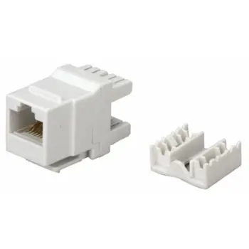 NaviaTec Cat6 RJ45 keystone jack 180 degree type