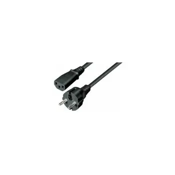 NaviaTec Schuko plug - IEC 320 C13 Jack black 1,5m