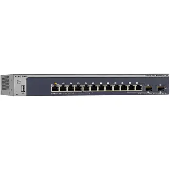 Netgear 12x 10/100/1000 with 2 fiber SFP (IPv4/IPv6 L2+ with IPv4 L3 static routing, M4100-D12G), GSM5212-100NES