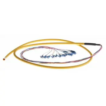 NFO Fiber optic pigtail LC UPC, SM, G.652D, 900um 1.5m, 12pcs, Jacketed