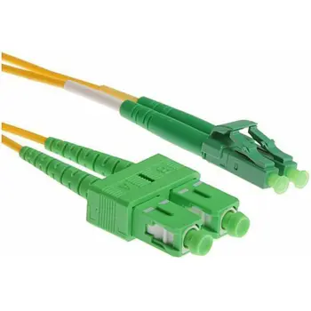 NFO Patch cord, LC APC-SC APC, Singlemode 9 125, G.657A2, Duplex, 3m