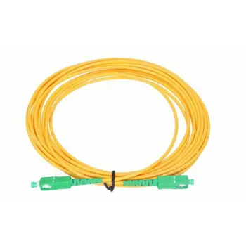 NFO Patch cord, SC APC-SC APC, Singlemode 9 125, G.652D, Simplex, 3m