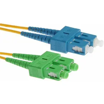 NFO Patch cord, SC UPC-SC APC, Singlemode 9 125, G.652D, Duplex, 3m