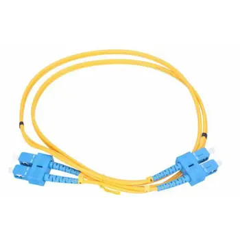 NFO Patch cord, SC UPC-SC UPC, Singlemode 9 125, G.652D, 3mm, Duplex, 1m