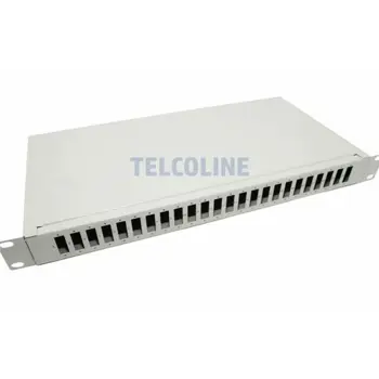 NFO Patch Panel 1U 19" - 24x SC Duplex, Closed, 1 tray