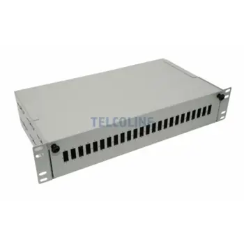 NFO Patch Panel 2U 19" - 24x SC Duplex, Pull-out, 2 trays