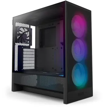 NZXT H5 Flow RGB 2024, crno bez napajanja, ATX