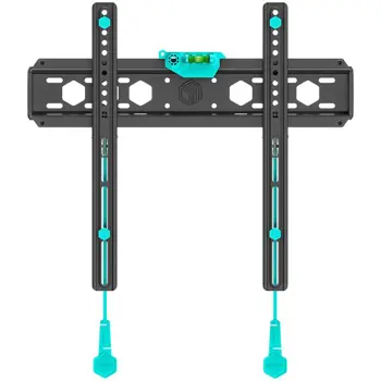 ONKRON Fixed TV Wall Mount for 32 to 65-inch Flat Panel TVs Digital Panels 56,8 kg, Black