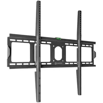 ONKRON Fixed TV Wall Mount for 55 to 100-inch Flat Panel TVs Digital Panels 75 kg, Black