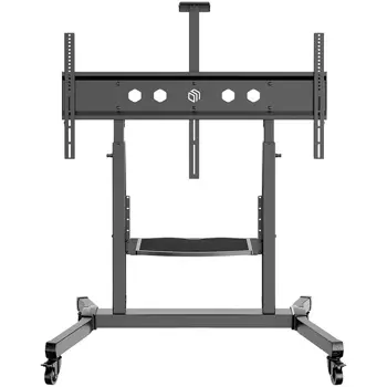 ONKRON Mobile TV Stand Rolling TV Cart for 50 to 100-Inch Screens up to 120 kg, black