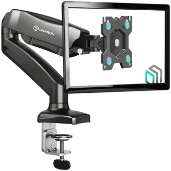 ONKRON Monitor Desk Mount for 13 to 32-Inch LCD LED OLED Screens up to 8 kg, Black