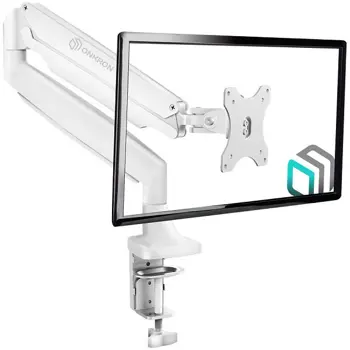 ONKRON Monitor Desk Mount for 13 to 32-Inch LED LCD Flat Monitors up to 9 kg, White