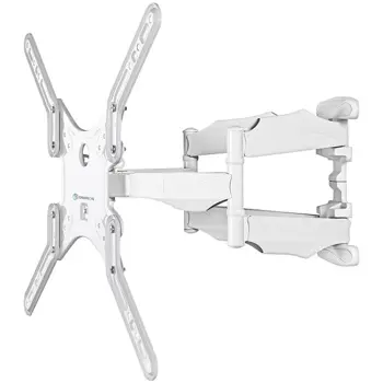 ONKRON Monitor desk mount for 37” – 70 Inch LCD LED OLED Screens, White