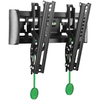 ONKRON Tilting TV Wall Mount for 17 to 43-inch Flat Panel TVs Digital Panels 36,4 kg, Black