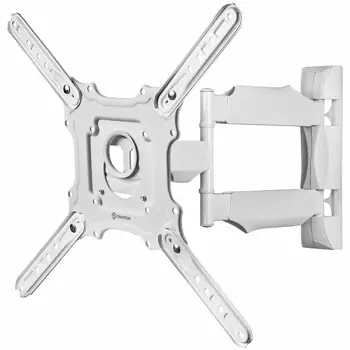 ONKRON TV Wall Mount for 32-65” LED LCD Plasma Flat Screen Curved TVs up to 35 kg, White