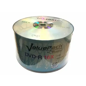 OPTIČKI MEDIJ TRAXDATA DVD-R 16X SPINDLE 50 VALUEPACK