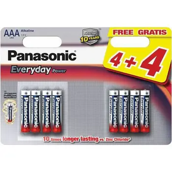 PANASONIC baterije LR03EPS/6BP 4+2F, Alkaline Everyday Power