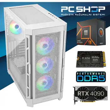 PC Računalo MagazinRS Diamond (AMD Ryzen 9 7900X3D 5.60 GHz (Turbo), Nvidia RTX 4090, 32GB RAM, SSD NVMe 1TB)