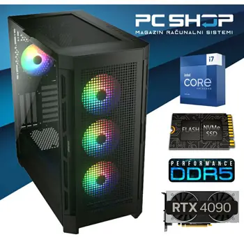 PC Računalo MagazinRS Diamond (i7 13700KF 5.40 GHz (Turbo), Nvidia RTX 4090, 32GB RAM, SSD NVMe 1TB)