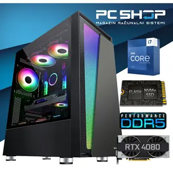 PC Računalo MagazinRS Gamer (i7 12700K, 5.00 GHz (Turbo), Nvidia RTX 4080 SUPER, 32GB DDR5 RAM, SSD NVMe 1TB)